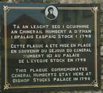 Humbert commemorative plaque, Killala