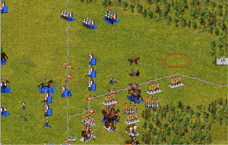 Montbrun's Cavalry Charge is Brought to a Halt
