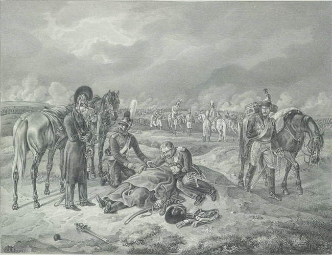 death of a cuirassier officer