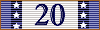 ANV Twenty Years Service Ribbon