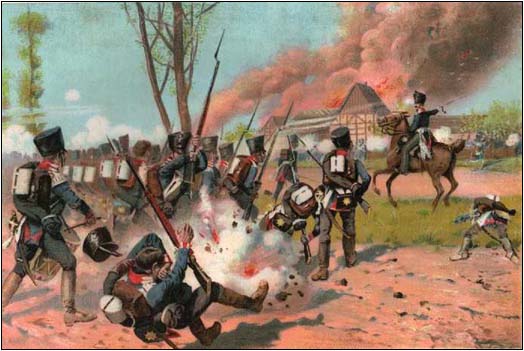 Prussian Foot Guards in Action