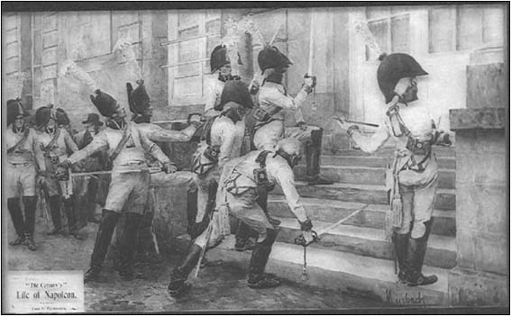 Prussian Officers Sharpening Their Swords on the Steps of the French Embassy