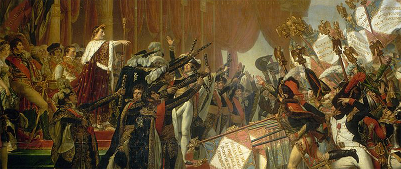Serment de l'armée Fait à l'Empereur Après la Distribution des Aigles, 5 Décembre 1804 (The Army takes an Oath to the Emperor after the Distribution of Eagles, 5 December 1804) - Jacques-Louis David 