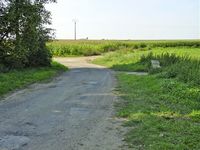 Old Roman Road crossing Ligne Brook