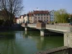 Landshut Bridge, south branch Isar, looking north