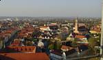 Looking northwest from Burg Trausnitz over downtown Landshut